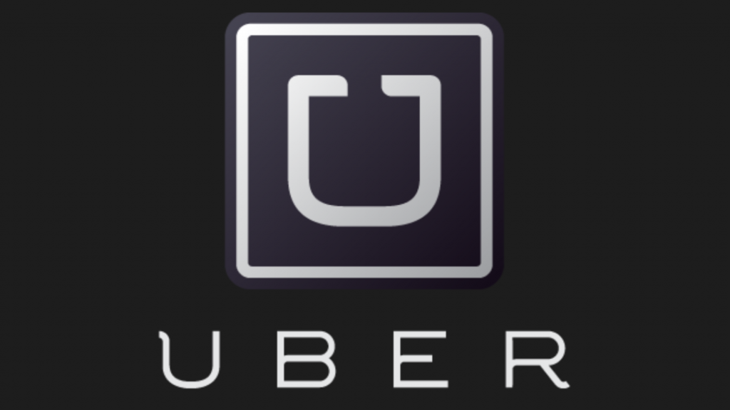 A black and white logo of the company uber.